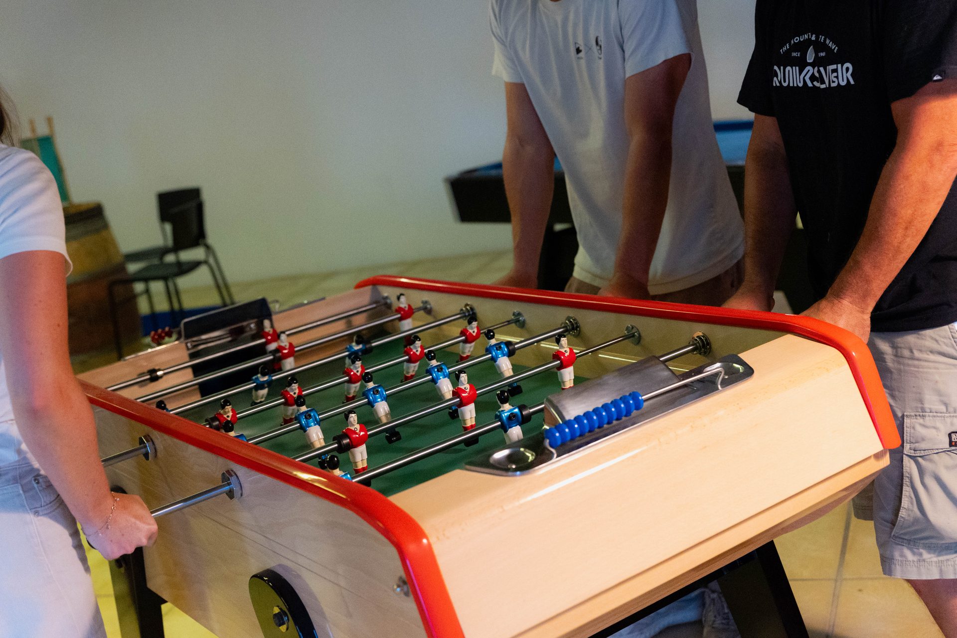 Baby-foot au club-house du Punto